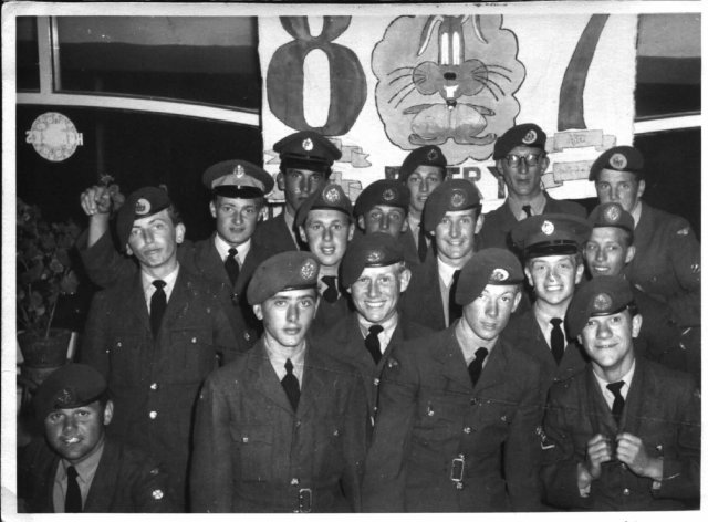 87th Riggers with Banner